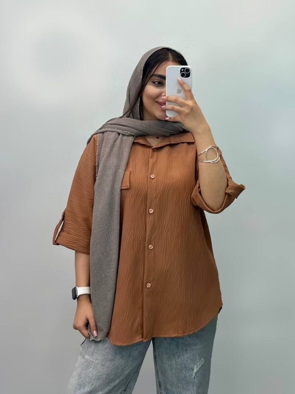 شومیز مدل استین پاگون دار کد ۱۱۸۴ - Image 4