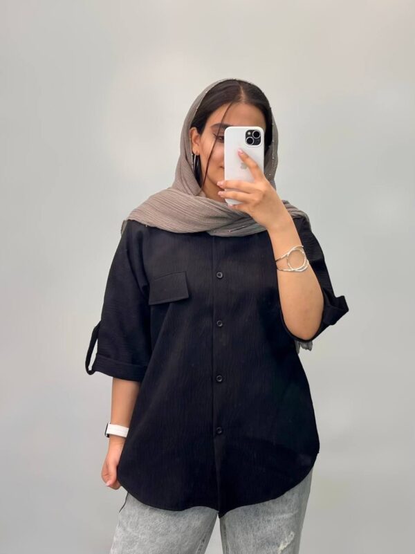 شومیز مدل استین پاگون دار کد ۱۱۸۴ - Image 9