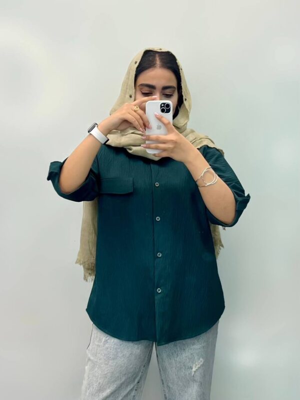 شومیز مدل استین پاگون دار کد ۱۱۸۴ - Image 3