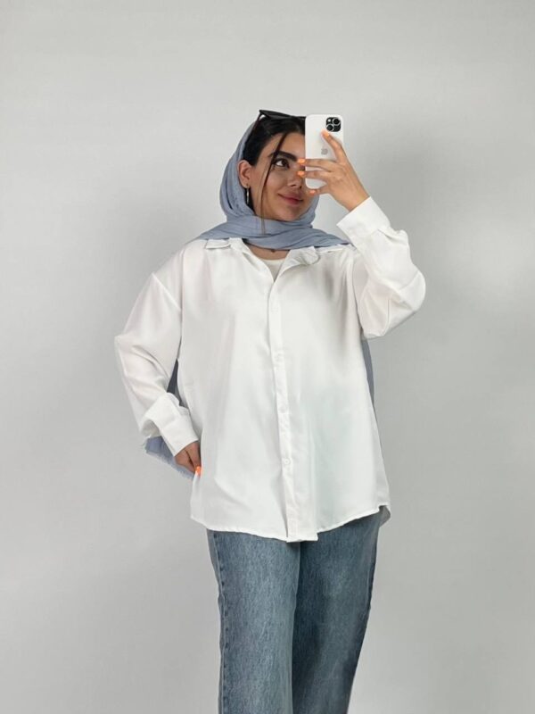 شومیز بیسیک سفید کد ۱۱۹۴