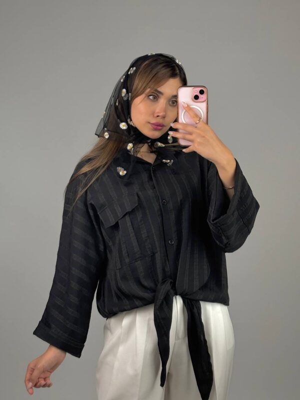 شومیز گره ای کد ۱۲۲۳ - Image 12