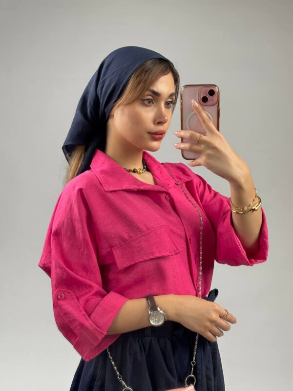 شومیز آستین گت بلیا کد 1236 - Image 7