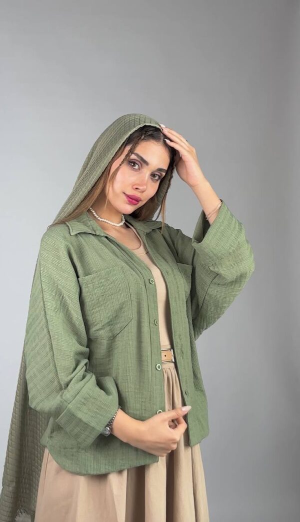 شومیز لینن پلاس کد 1239 - Image 6