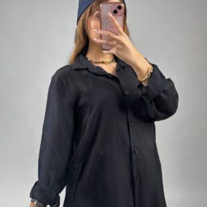 شومیز مشکی آیناز کد 1242