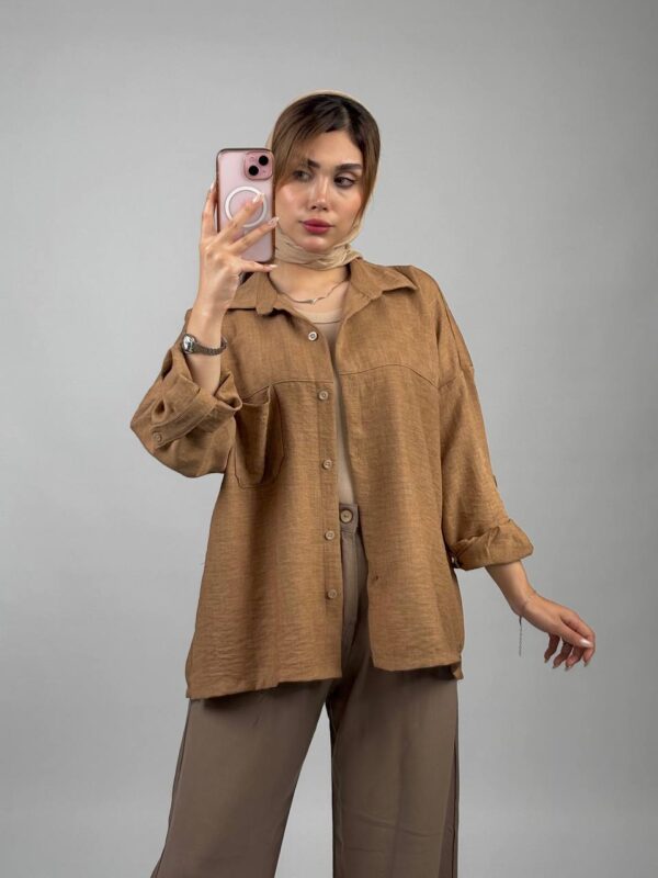 شومیز باکسی لارا کد 1244 - Image 9