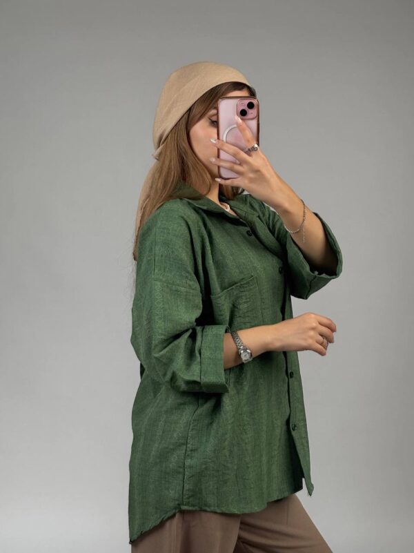 شومیز پشت دکمه ماهو کد 1248 - Image 4