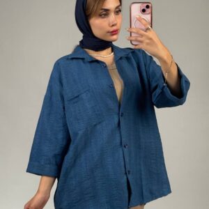 شومیز پشت دکمه ماهو کد 1248