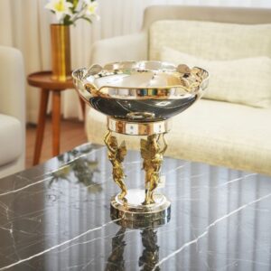 میوه خوری پایه فرشته استیل برنج وارداتی کد 7984SB