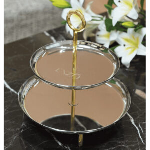 شیرینی خوری استیل برنج اِنزو (ENZO) هندی وارداتی کد 9909
